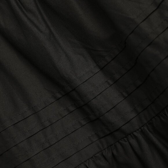 NWT Lulus Perfect Intentions Black Tiered Cotton Midi Skirt - Picture 5 of 7